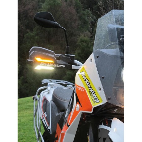 Kit intermitentes LED luz ambar, paramanos Barkbusters JET, VPS,STORM