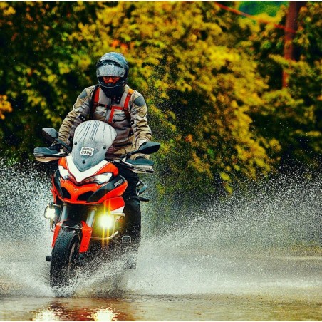 Kit de montaje paramanos Barkbusters Fijación de doble anclaje Color negro