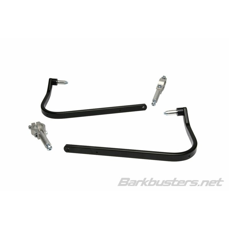 Soportes de aluminio Barkbusters Fijación de doble anclaje Color negro