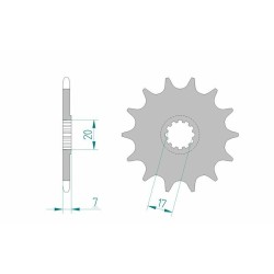 Kit de cadena AFAM A420M 11/58 - Corona standard tipo 54105 2