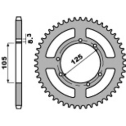 Corona PBR acero C45 estándar 4413 - 428