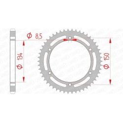 Corona AFAM acero estándar 16203 - Paso 428