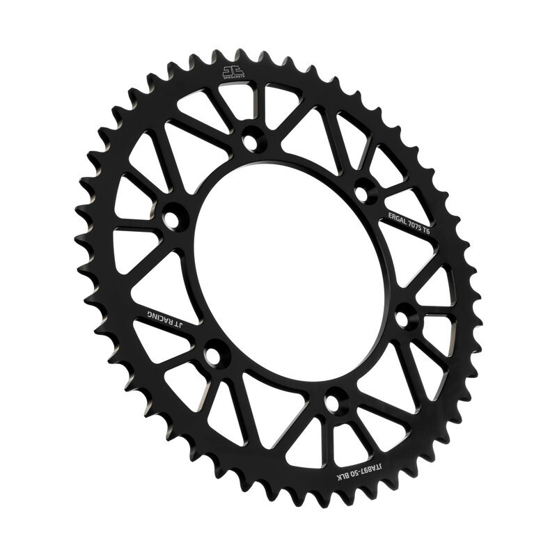 Corona JT SPROCKETS Racelite aluminio negro 897 - 520