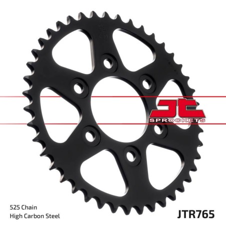 Corona JT SPROCKETS acero estándar 751 - Paso 522