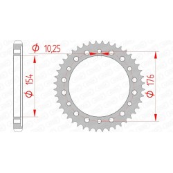 Corona AFAM acero estándar 10801 - Paso 530