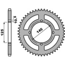 Corona PBR acero C45 estándar 857 - 520