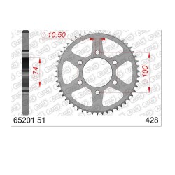 Corona AFAM acero 65201 - Paso 428