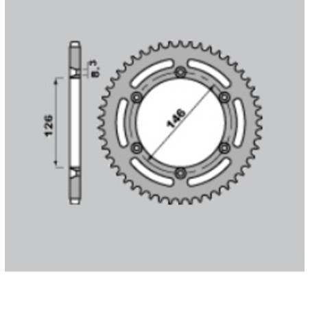 Corona PBR acero C45 estándar 805 - 428