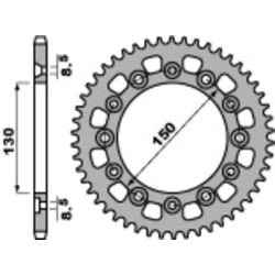 Corona PBR acero C45 estándar 4308 - 520