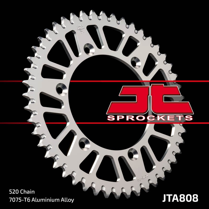 Corona JT 808 de aluminio con 51 dientes