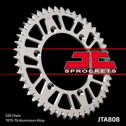 Corona JT SPROCKETS aluminio ultraligera autolimpiable 808 - Paso 520 2
