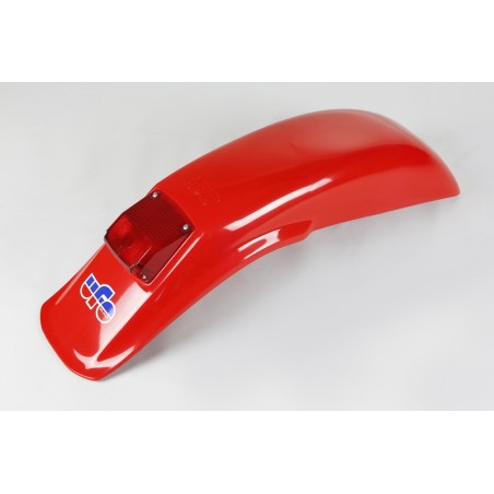 Guardabarros trasero universal UFO enduro con luz 125cc-250cc-500cc (1983-1993) rojo ME08027-B