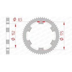 Corona AFAM acero estándar 12207 - Paso 428