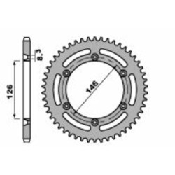 Corona PBR acero C45 estándar 805 - 428