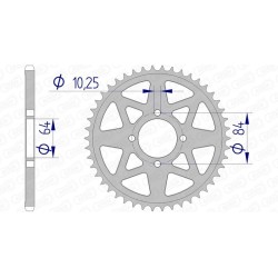 Corona AFAM aluminio 15310 - Paso 520
