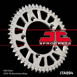 Corona JT SPROCKETS aluminio ultraligera autolimpiable 894 - Paso 420 2