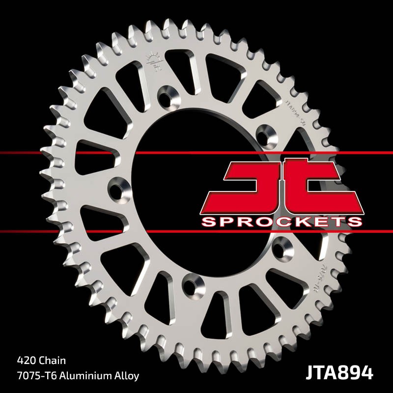 Corona JT SPROCKETS aluminio ultraligera autolimpiable 894 - Paso 420