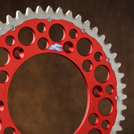 RENTHAL Twinring Aluminium Ultra-Light Self-Cleaning Hard Anodized Rear Sprocket HA - 520