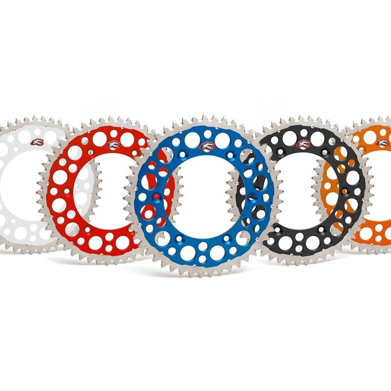 RENTHAL Twinring Aluminium Ultra-Light Self-Cleaning Hard Anodized Rear Sprocket HA - 520