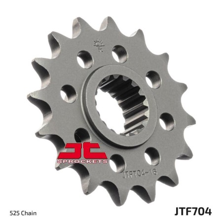 Piñón con goma anti-ruido JT SPROCKETS acero 704 - 525