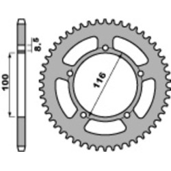 Corona PBR acero C45 estándar 464 - 420
