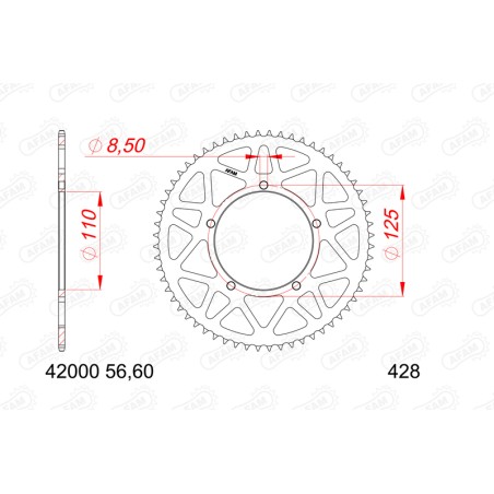 Corona AFAM aluminio 42000