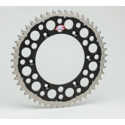 RENTHAL Twinring Aluminium Ultra-Light Self-Cleaning Hard Anodized Rear Sprocket 1230 - 520