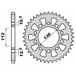 Corona PBR acero C45 templado 4384 - 520 2