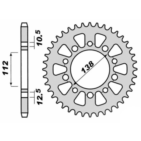 Corona PBR acero C45 templado 4384 - 520