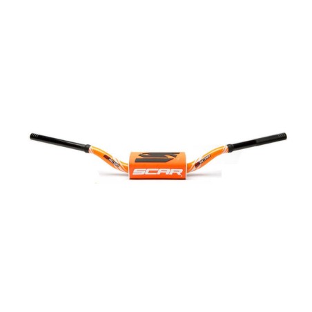 Manillar SCAR O² Color RC High Mini 65/85 Ø28,6mm - Naranja / Protector naranja