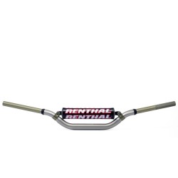 Manillar Renthal Twinwall Carmichael alto titanio con protector negro 997-01-TG-02-185