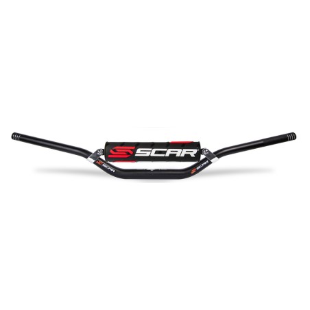 Manillar SCAR X² McGrath/Short Ø28,6mm - Negro / Protector negro