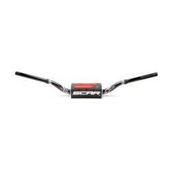 Manillar SCAR O² Color Low 65/85 Ø28,6mm - Negro / Protector negro