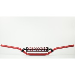 Manillar Renthal motocross Carmichel rojo con protector negro 971-08-RD-01-185