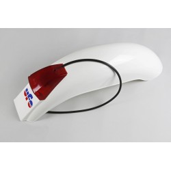 Guardabarros trasero universal UFO Preston con luz (1975-1979) blanco ME08031-W