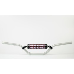 Manillar Renthal Carmichael minicross plata con protector negro 784-03-SI-03-219