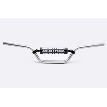 Manillar Renthal quad TRX LTZ plata con protector negro 787-01-SI-03-219