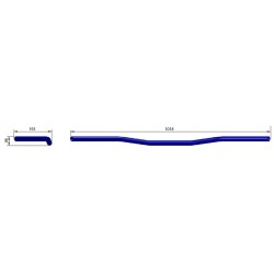 HIGHSIDER pro Wide Bar L11, 1 inch, 95 -D, chrome plated 2