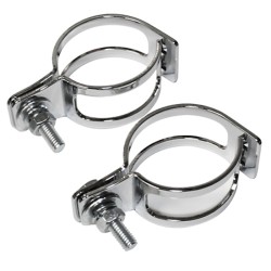 HIGHSIDER smart Indicator clamp, two-piece, chrome-plated, pipe mounting 39-42mm 2