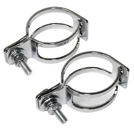 HIGHSIDER smart Indicator clamp, two-piece, chrome-plated, pipe mounting 39-42mm