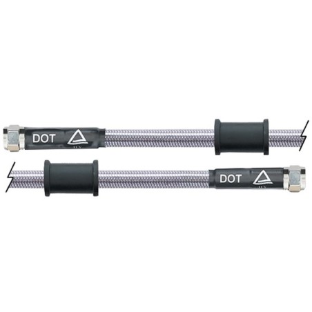 Latiguillo metálico transparente Venhill 1050mm tuercas cromadas