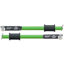 Latiguillo metálico verde Venhill 625mm tuercas cromadas