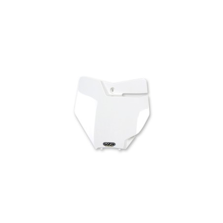 Portanúmeros delantero UFO KTM blanco KT04063-047