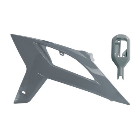 Portanúmeros delantero RACETECH - gris