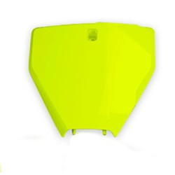 Portanúmeros delantero UFO Husqvarna amarillo fluor