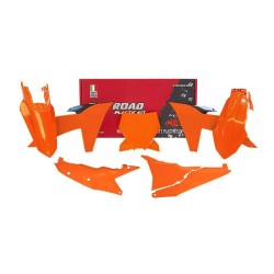 Kit de plástica RACETECH (6 piezas) - Naranja