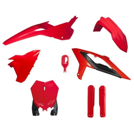 Kit de plástica RACETECH (6 piezas) - Rojo