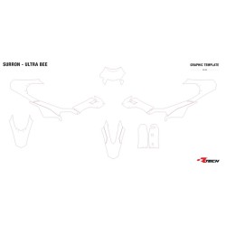 Kit de plástica RACETECH (6 piezas) - Verde aguamarina 2