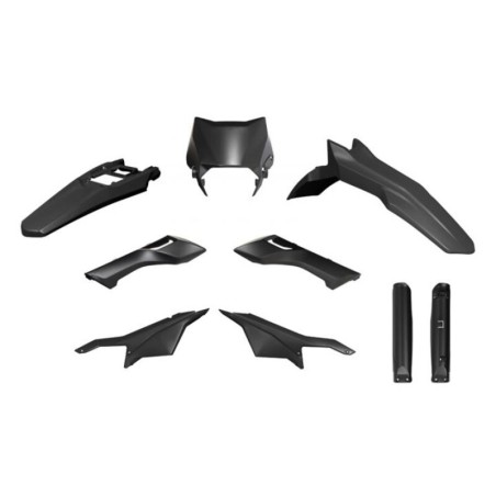 Kit de plástica RACETECH (6 piezas) - Negro