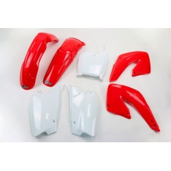 Kit de Plástica UFO OEM Color Rojo / Blanco Honda CR125R / 250R